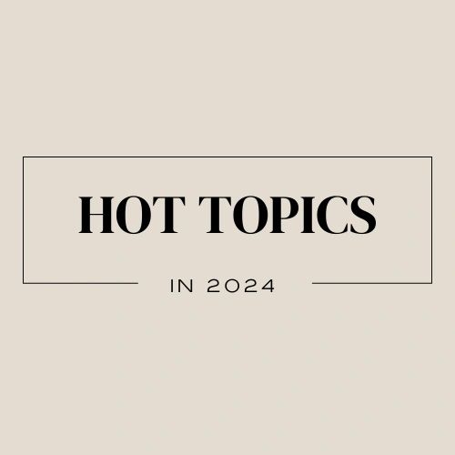 Hot Topics In 2024 Issues We Re Watching   White Black Bold Minimalist Beauty Blogger Log 